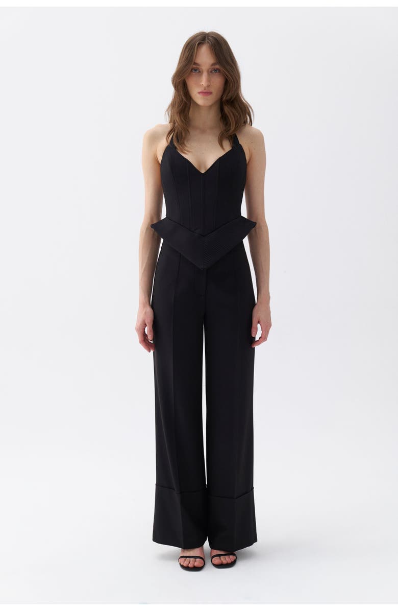 Nocturne Corset Style Crop Top, Alternate, color, 