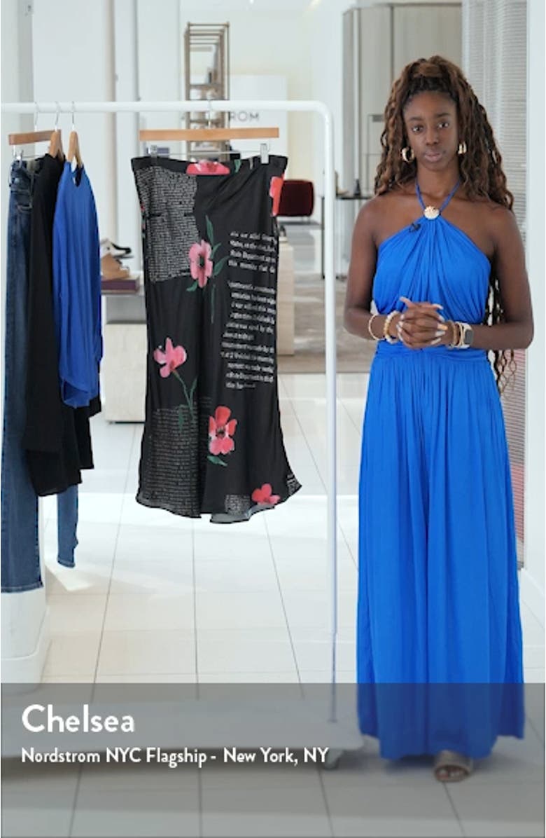 Text Slip Midi Skirt, sales video thumbnail