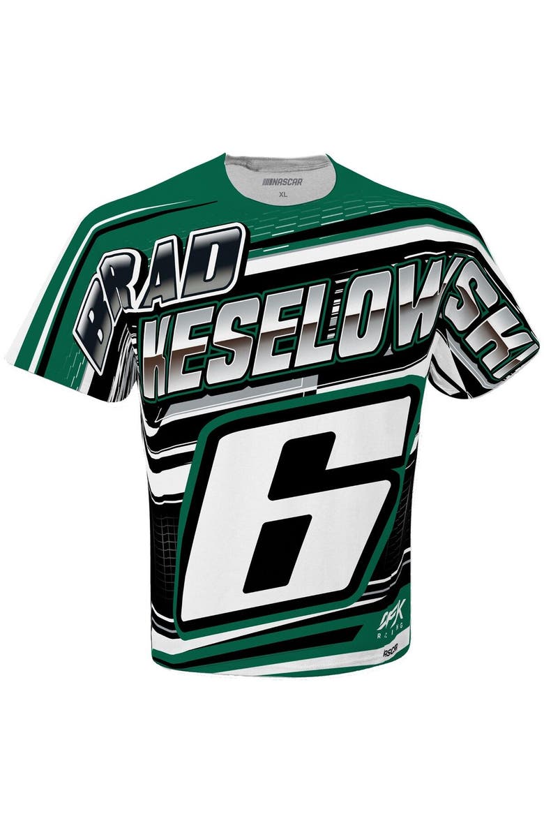 CHECKERED FLAG Men's Roush Fenway Keselowski Racing White Brad Keselowski Sublimated Speedster T-Shirt, Alternate, color, White