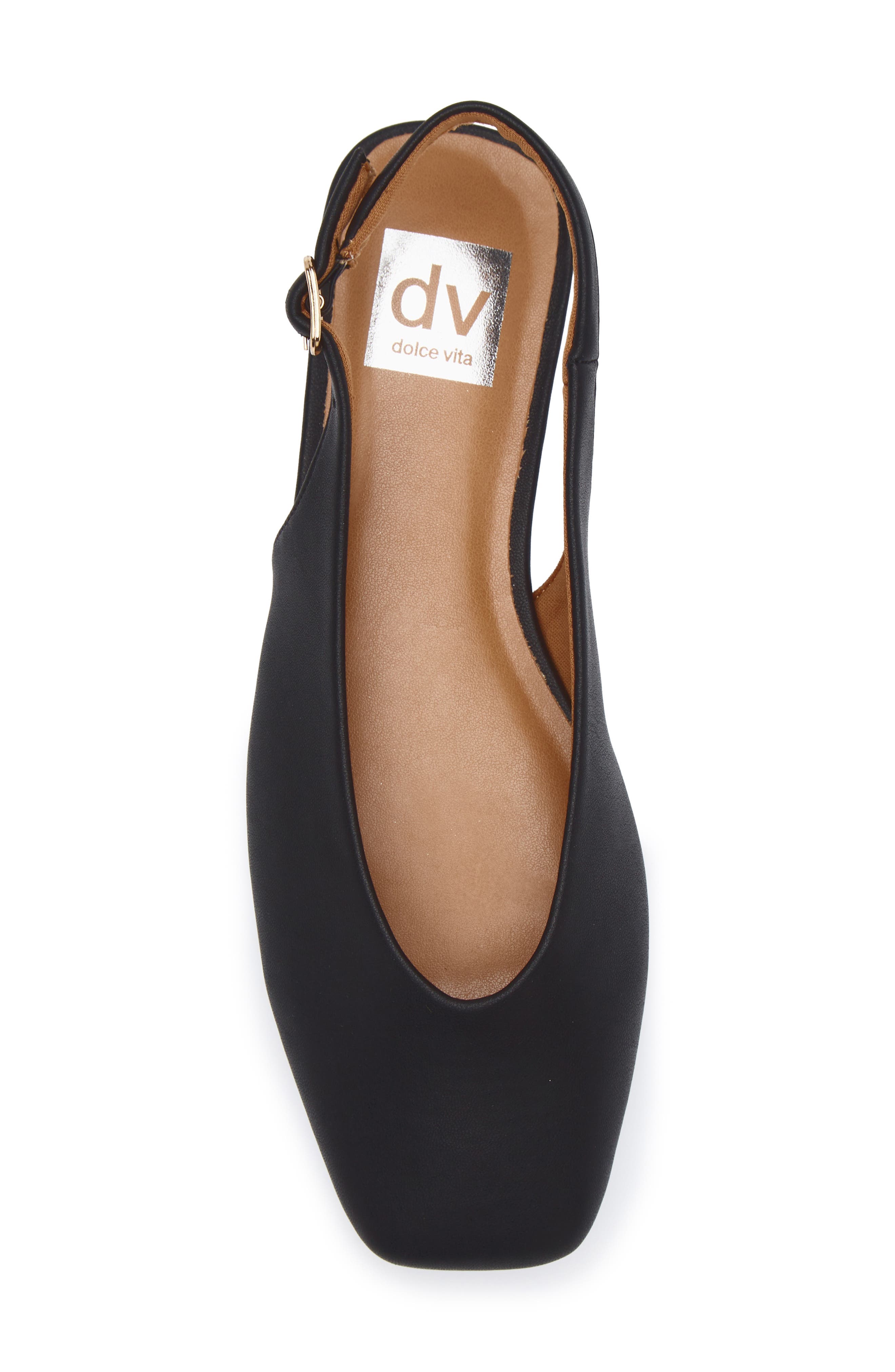 DV by Dolce Vita Fion Slingback Flat, Alternate, color, Black