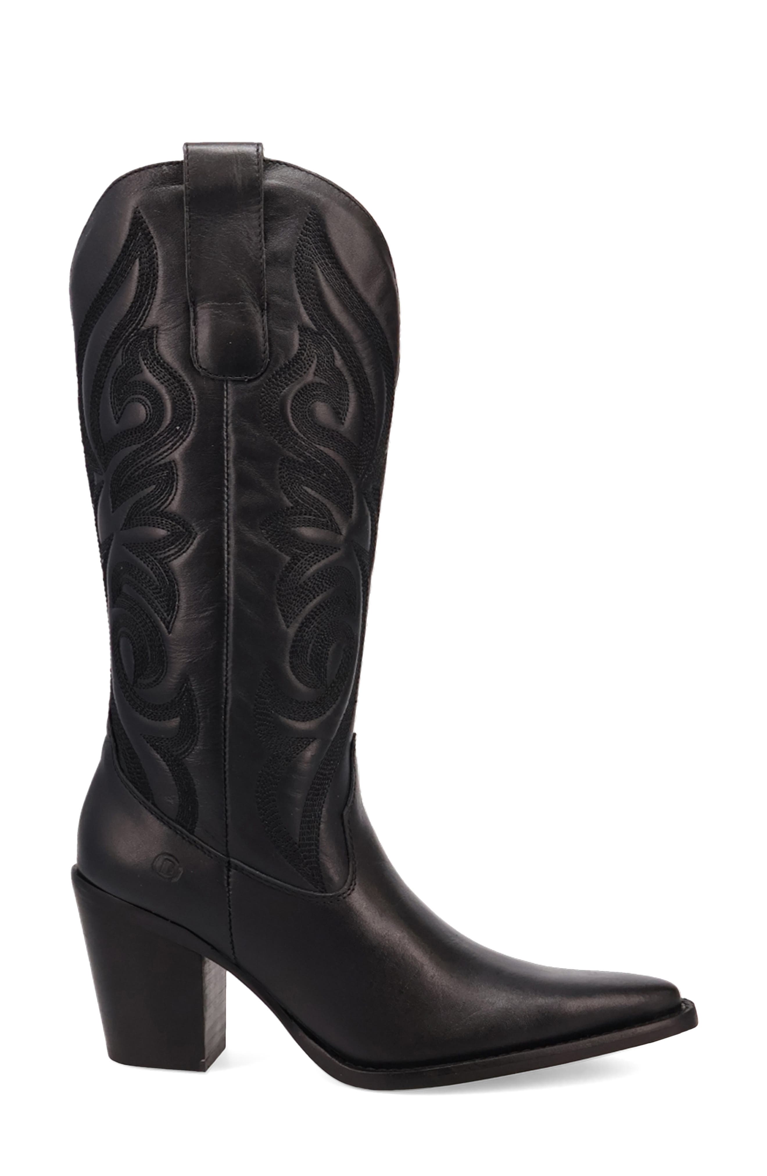 Dingo Hensley Western Boot, Alternate, color, Black