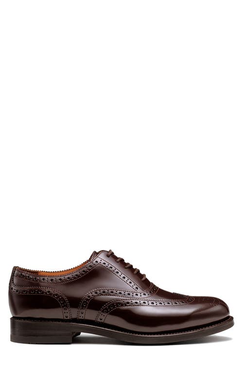 G.h.bass Monogram Wingtip Oxford In Dk Brown