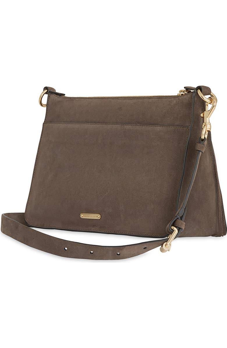 Rebecca Minkoff Darren Top Zip Tote Bag, Alternate, color, Porcini