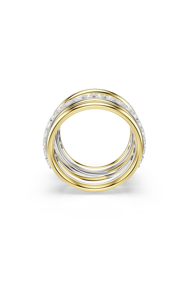 Hyperbola Set of 3 Stackable Rings, Alternate, color, GOLD/ SILVER