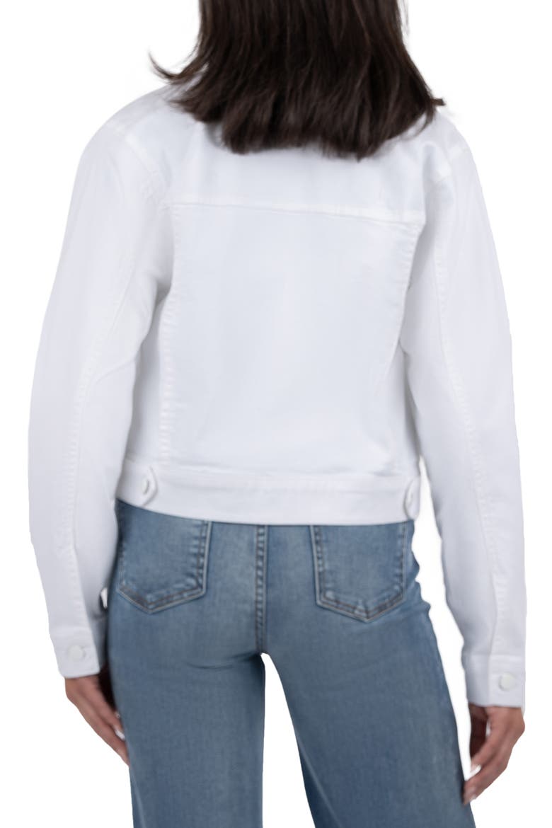 Angela Crop Denim Jacket, Alternate, color, OPTIC WHITE