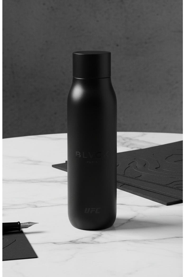 x UFC Water Bottle, Alternate, color, Black