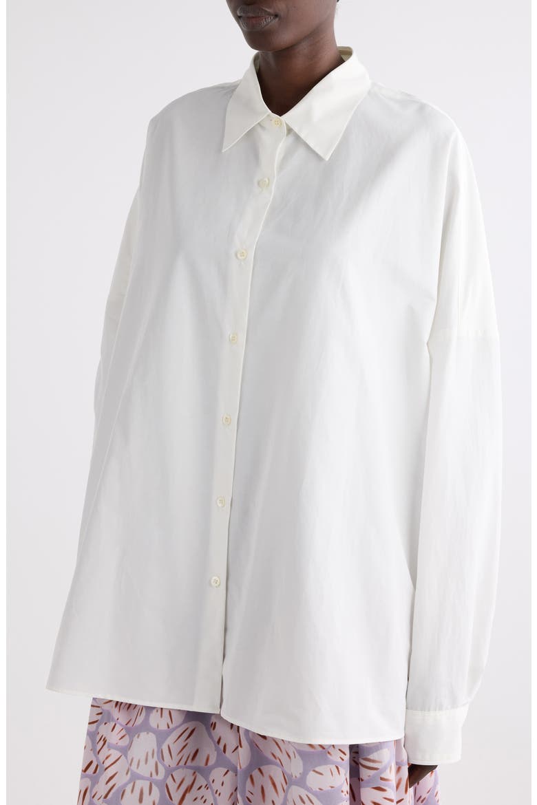 Casia Oversize Button-Up Shirt, Alternate, color, WHITE
