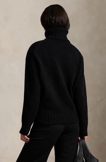 Big Pony Turtleneck Wool Sweater