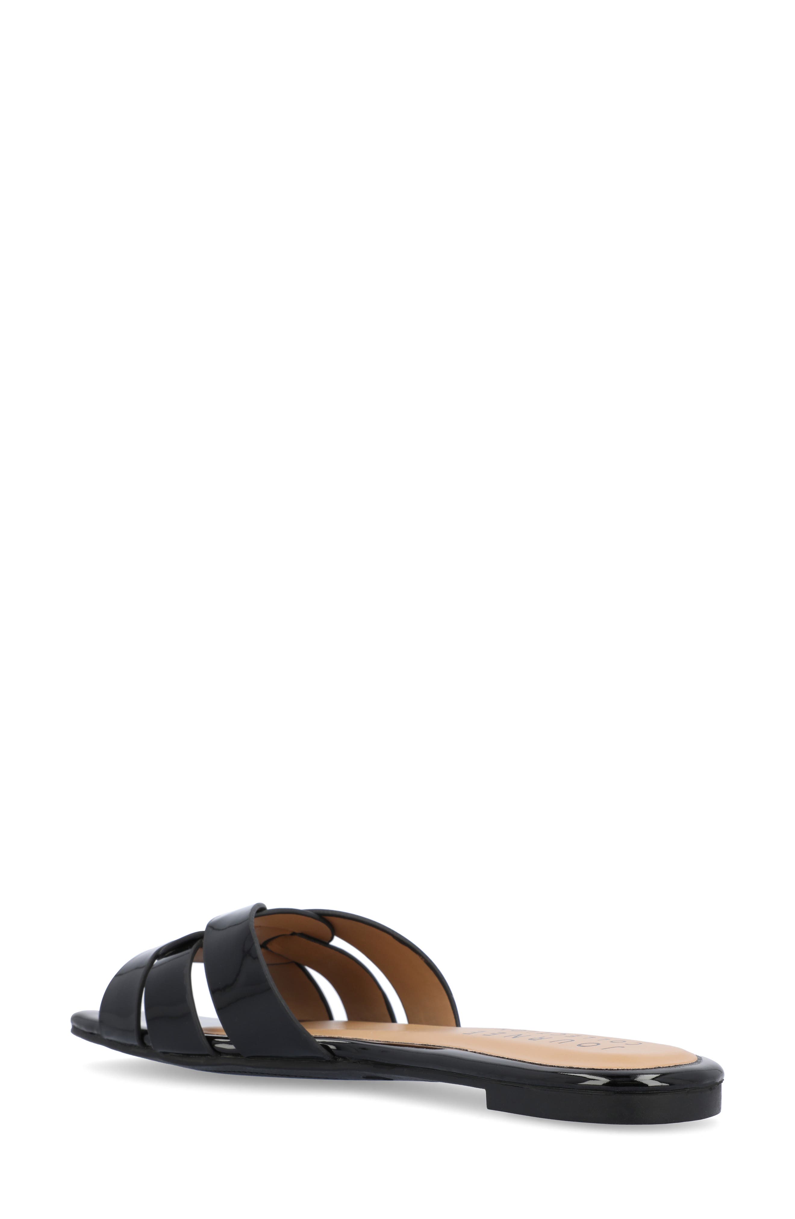 Journee Collection Arrina Sandal, Alternate, color, Black