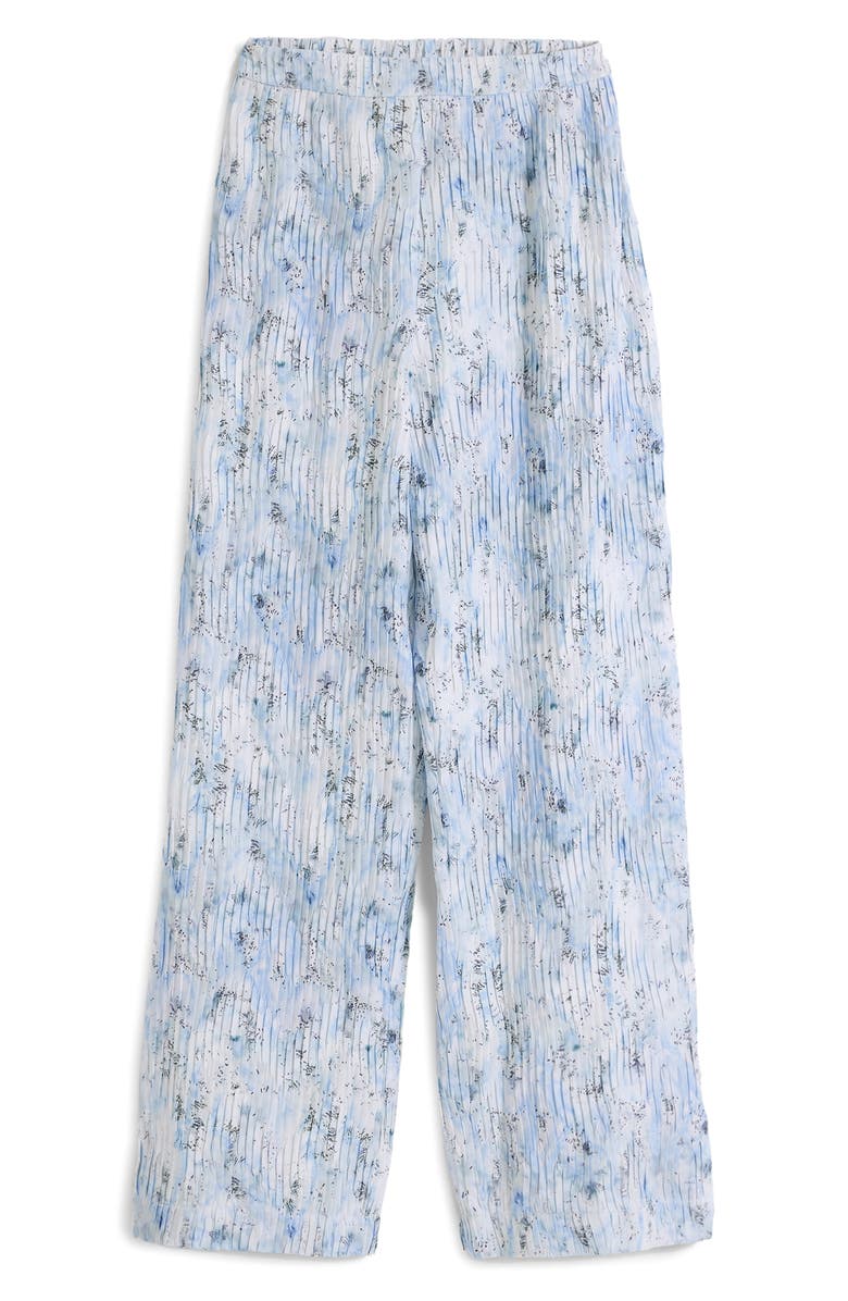 Desigual Pleated Pull-On Pants, Alternate, color, Light Blue