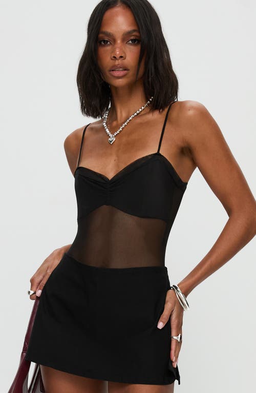 Princess Polly In The Club Mesh Bodysuit In Black