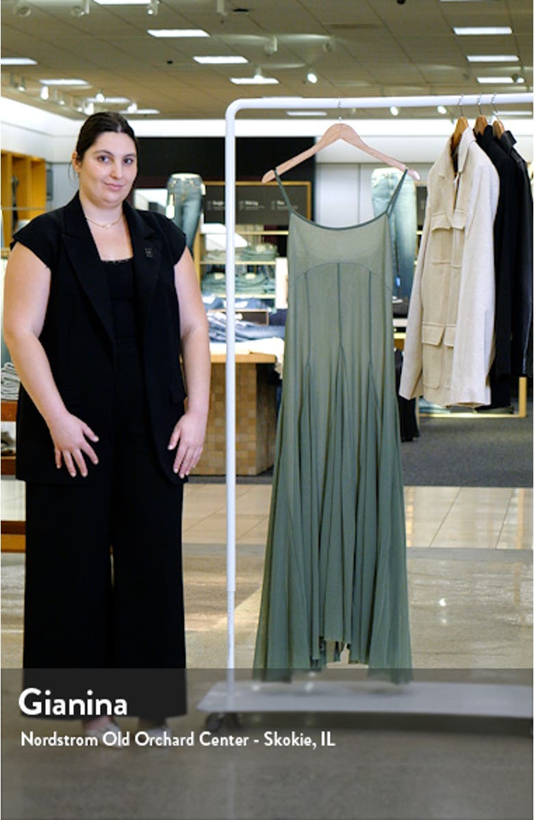 Moss Seamed Mesh Maxi Dress, sales video thumbnail
