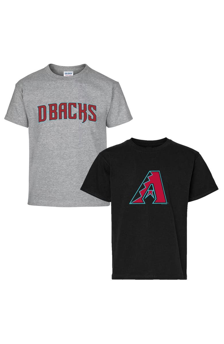 SOFT AS A GRAPE Youth Soft as a Grape  Black/Gray Arizona Diamondbacks Two-Pack T-Shirt Set, Alternate, color, Black