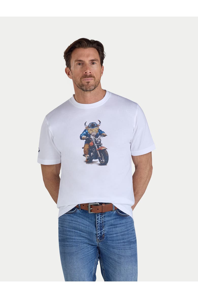 Biker Bully Boy T-Shirt, Alternate, color, White