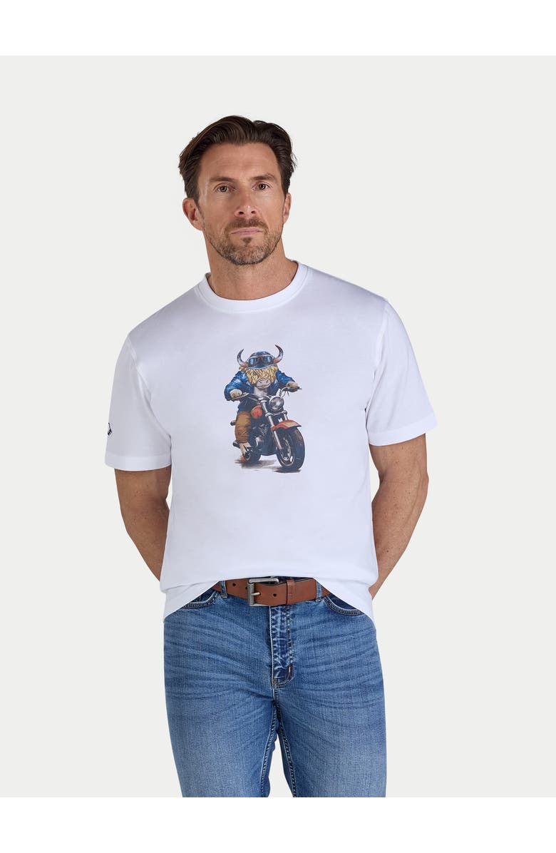 Raging Bull Biker Bully Boy T-Shirt, Alternate, color, White