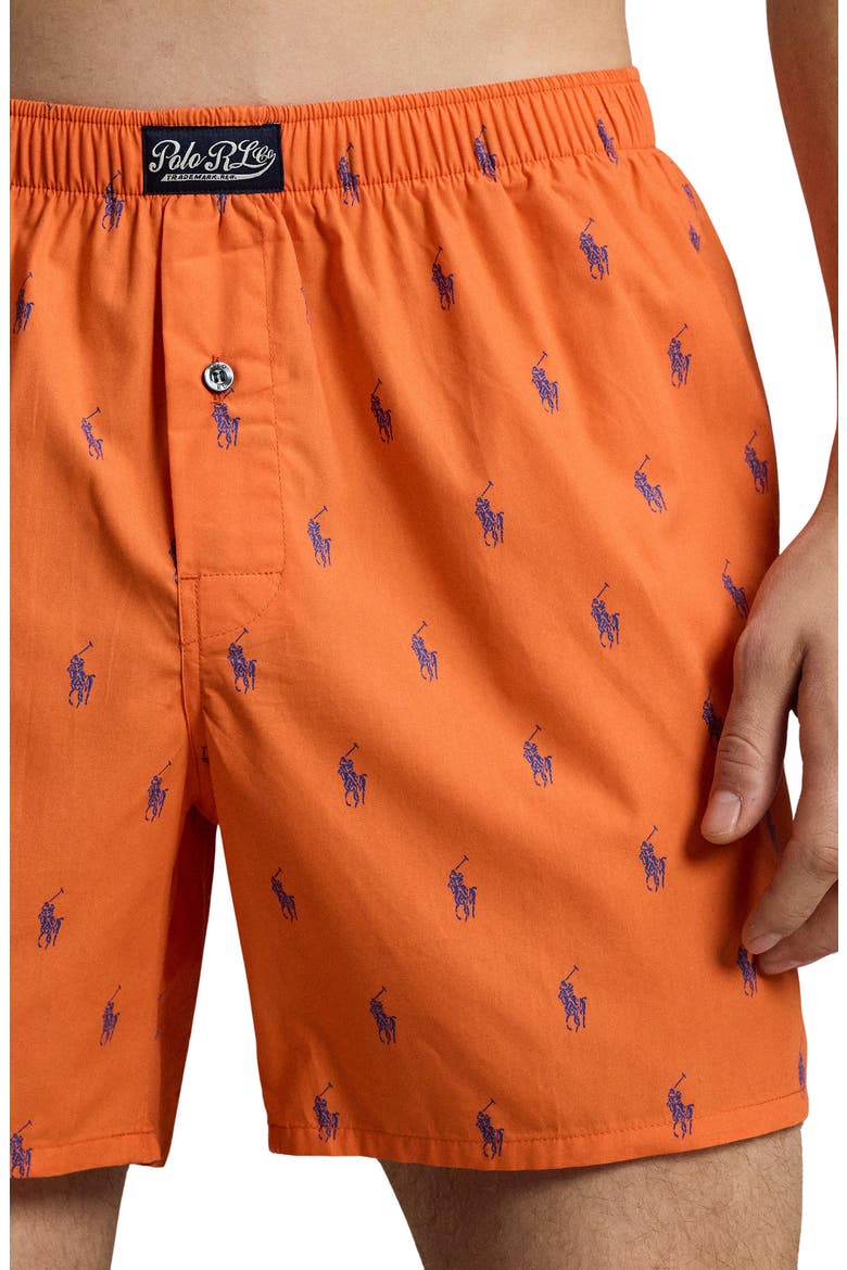 Woven Cotton Boxers, Alternate, color, SPRING MELON