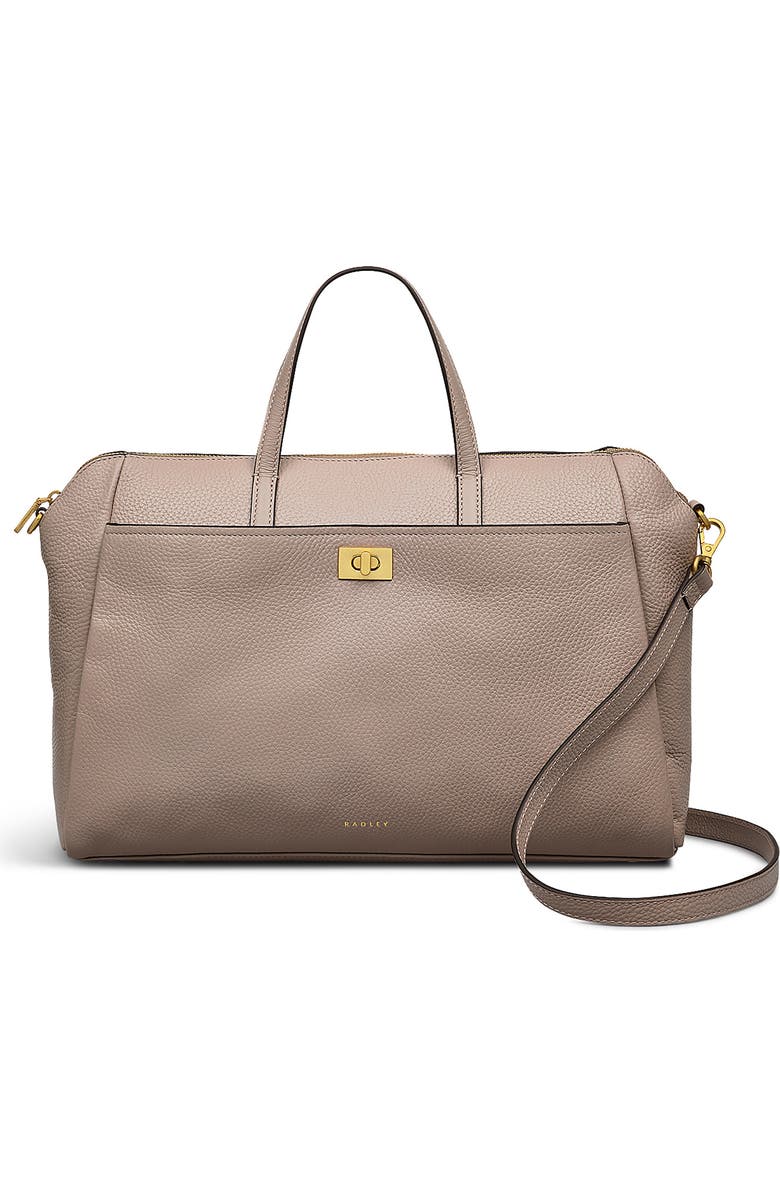 Radley Brook Avenue Medium Zip Top Satchel Bag, Main, color, Latte