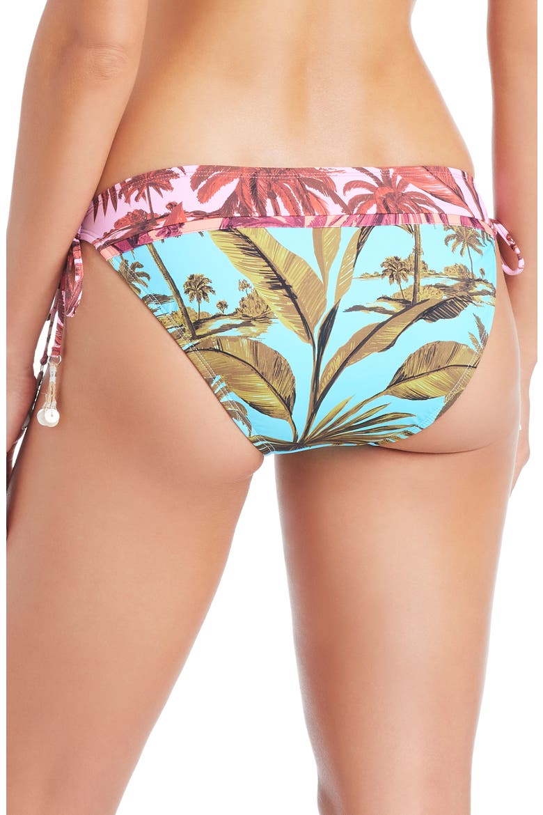 Tie Side Hipster Bikini Bottoms, Alternate, color, MULTI BLUE
