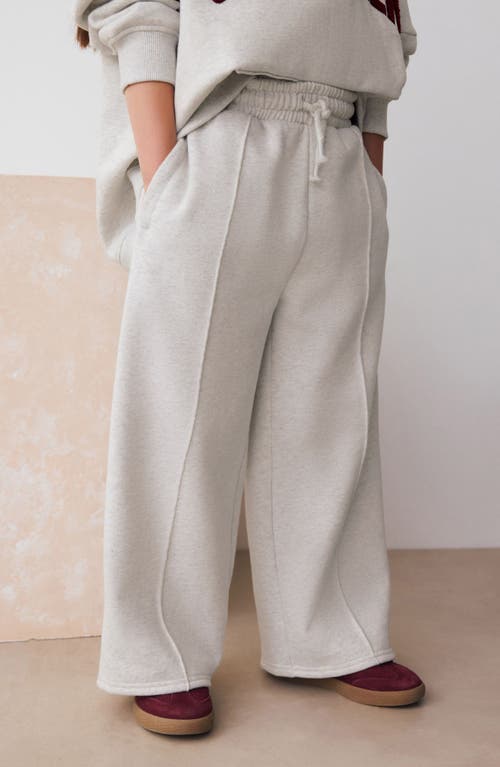 Next Kids' Wide Leg Sweatpants In White