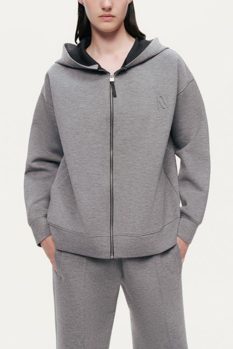 Relaxed Zip-Up Hoodie