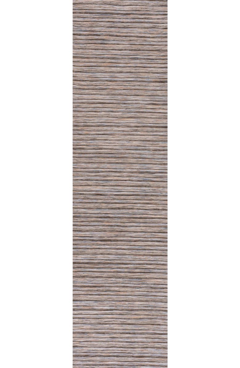 JONATHAN Y Finn Modern Farmhouse Pinstripe Indoor/Outdoor Area Rug, Alternate, color, Dark Gray/Blue