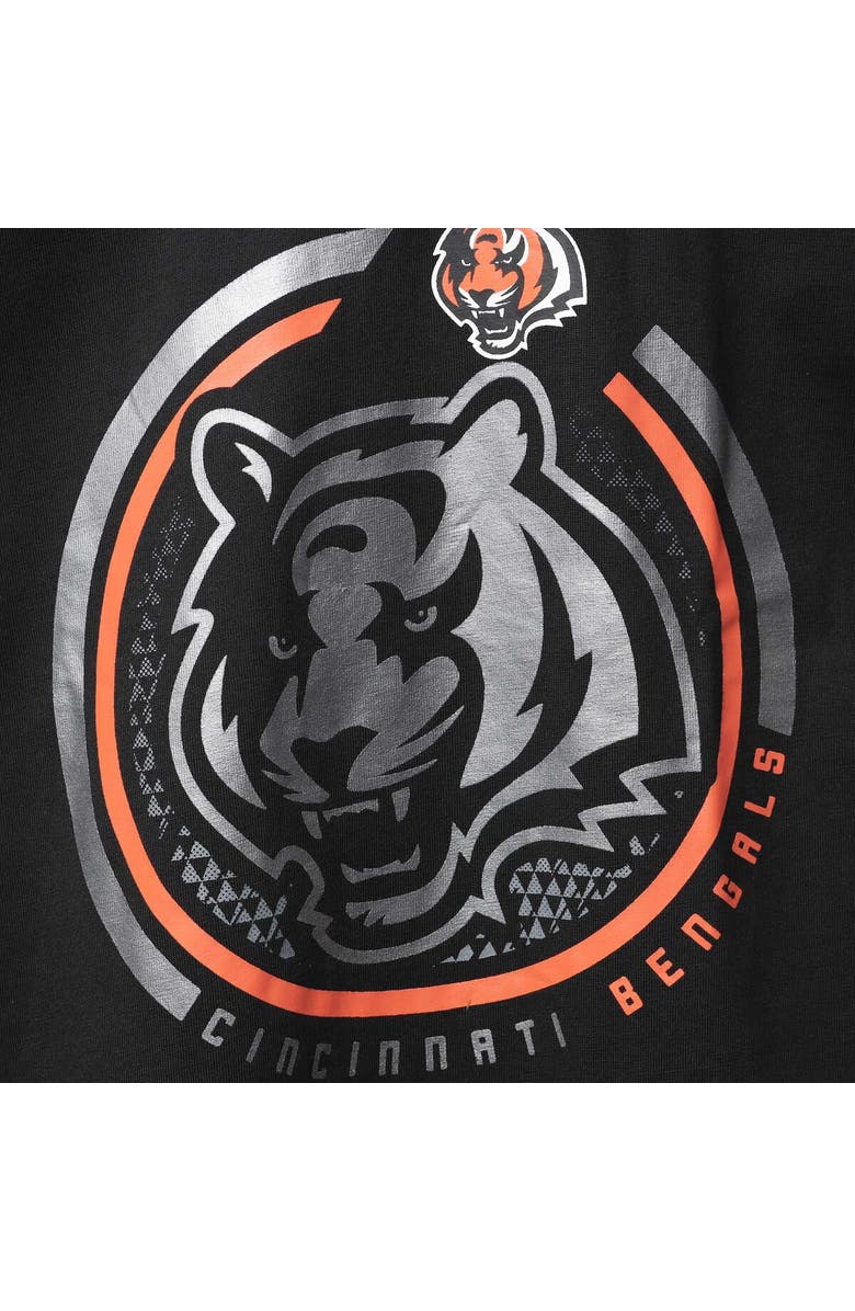 FANATICS Men's Fanatics Branded Black Cincinnati Bengals Big & Tall Color Pop T-Shirt, Alternate, color,