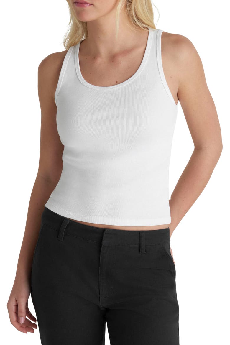 Just A Girl Tank, Main, color, WHITE