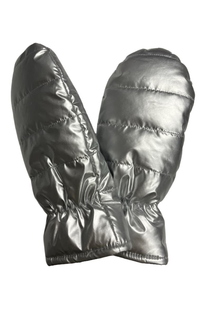 Metallic Mittens, Main, color, SILVER