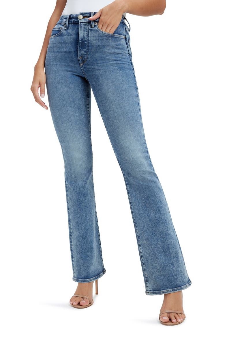 Good Classic High Waist Bootcut Jeans, Main, color, INDIGO254