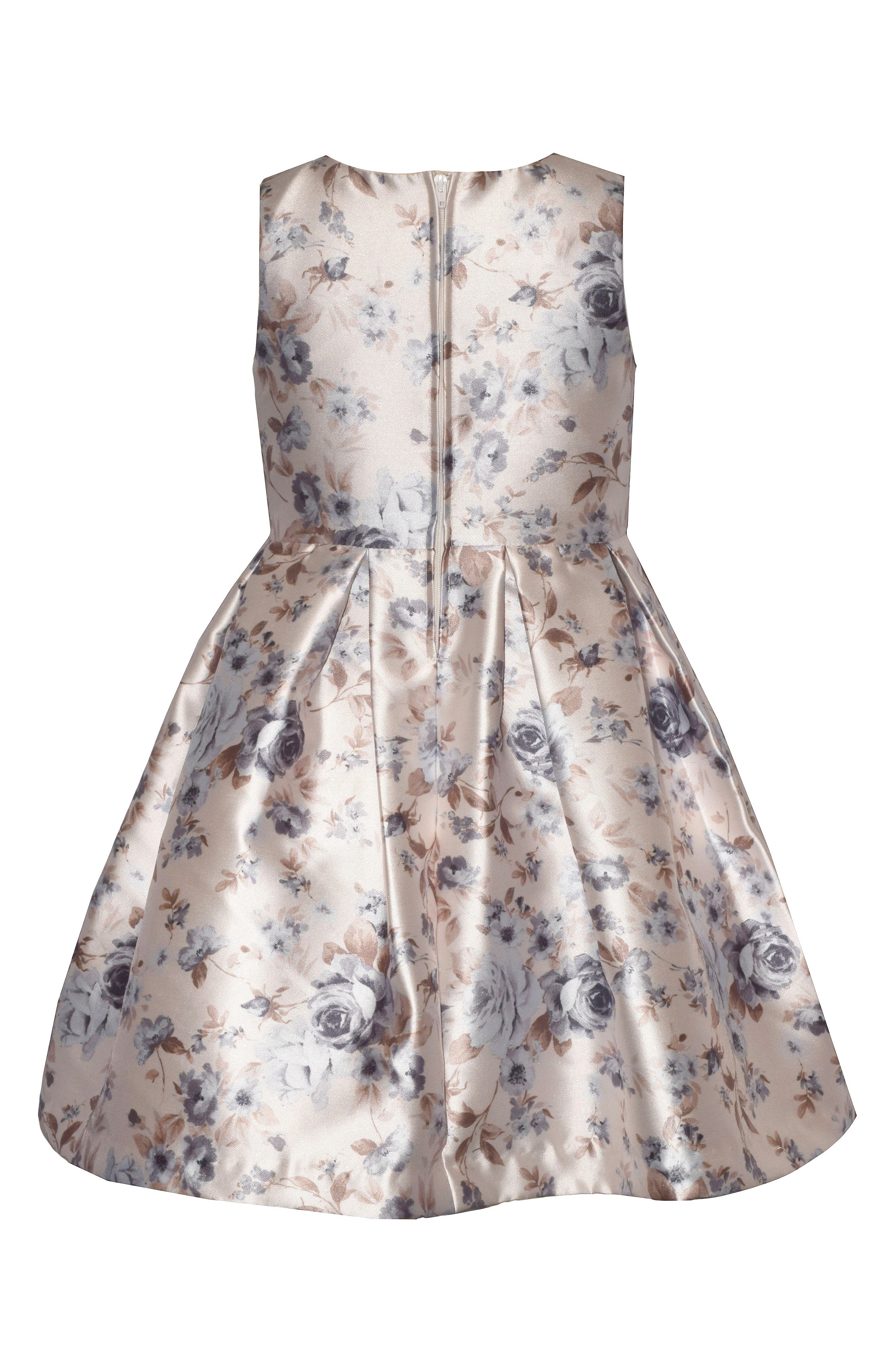 Iris & Ivy Kids' Floral Mikado Box Pleat Dress | Nordstrom