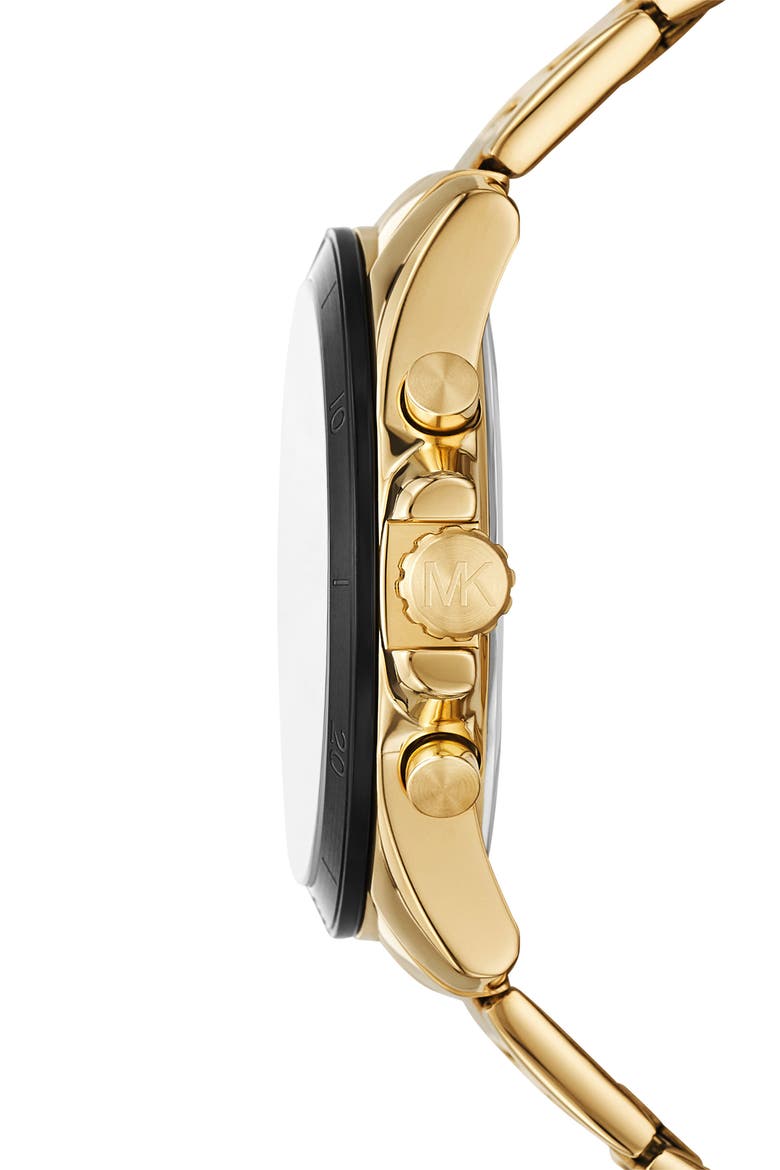 Alek Chronograph Bracelet Watch, 44mm, Alternate, color, GOLD