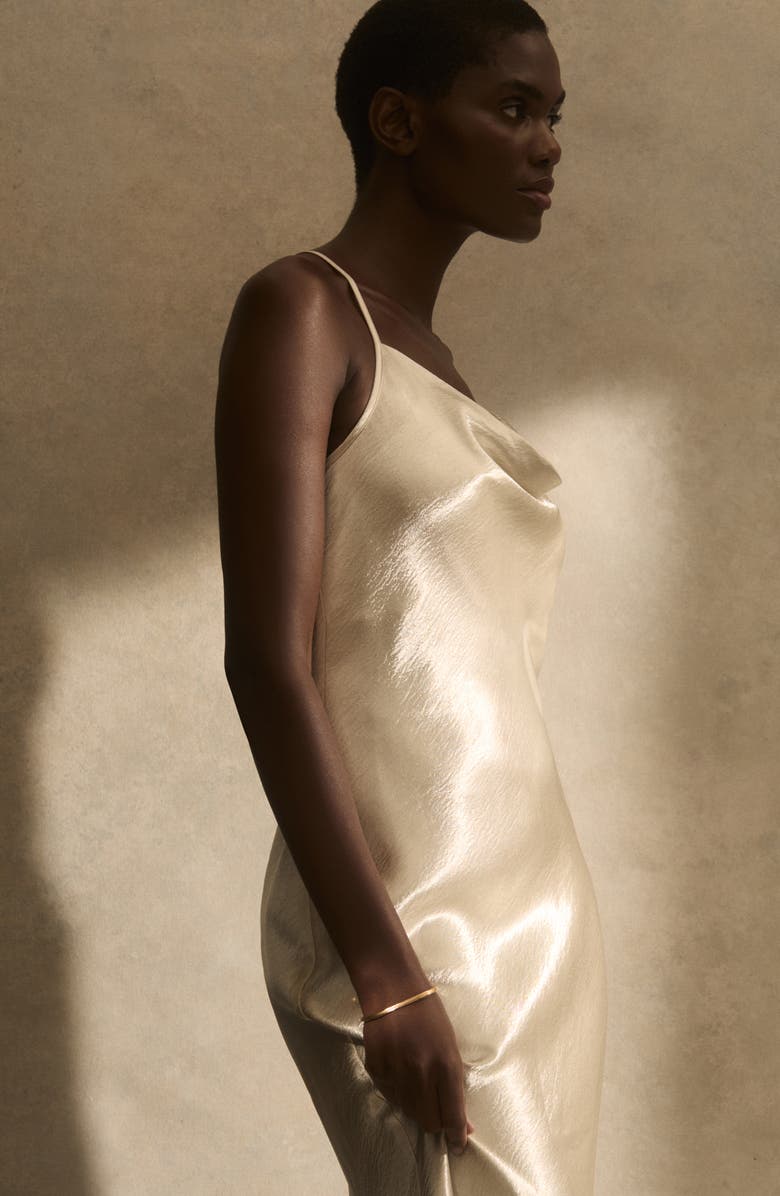 Reiss Claudia Contour Hinge Bangle, Alternate, color, Gold Tone