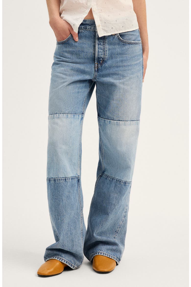 Low Slung Baggy Jeans, Main, color, PATCHED FREEMONT WASH
