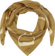 Lauren Ralph Lauren Belting Wool & Silk Square Scarf