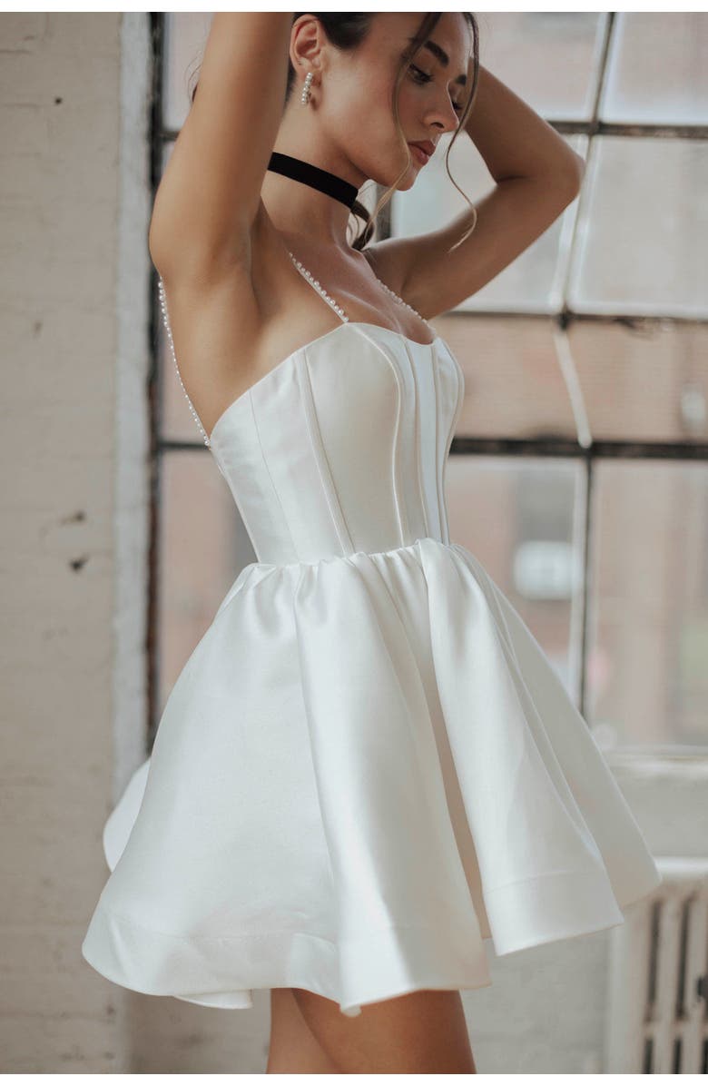 Untamed Petals Aleka Mini Dress, Alternate, color, Ivory