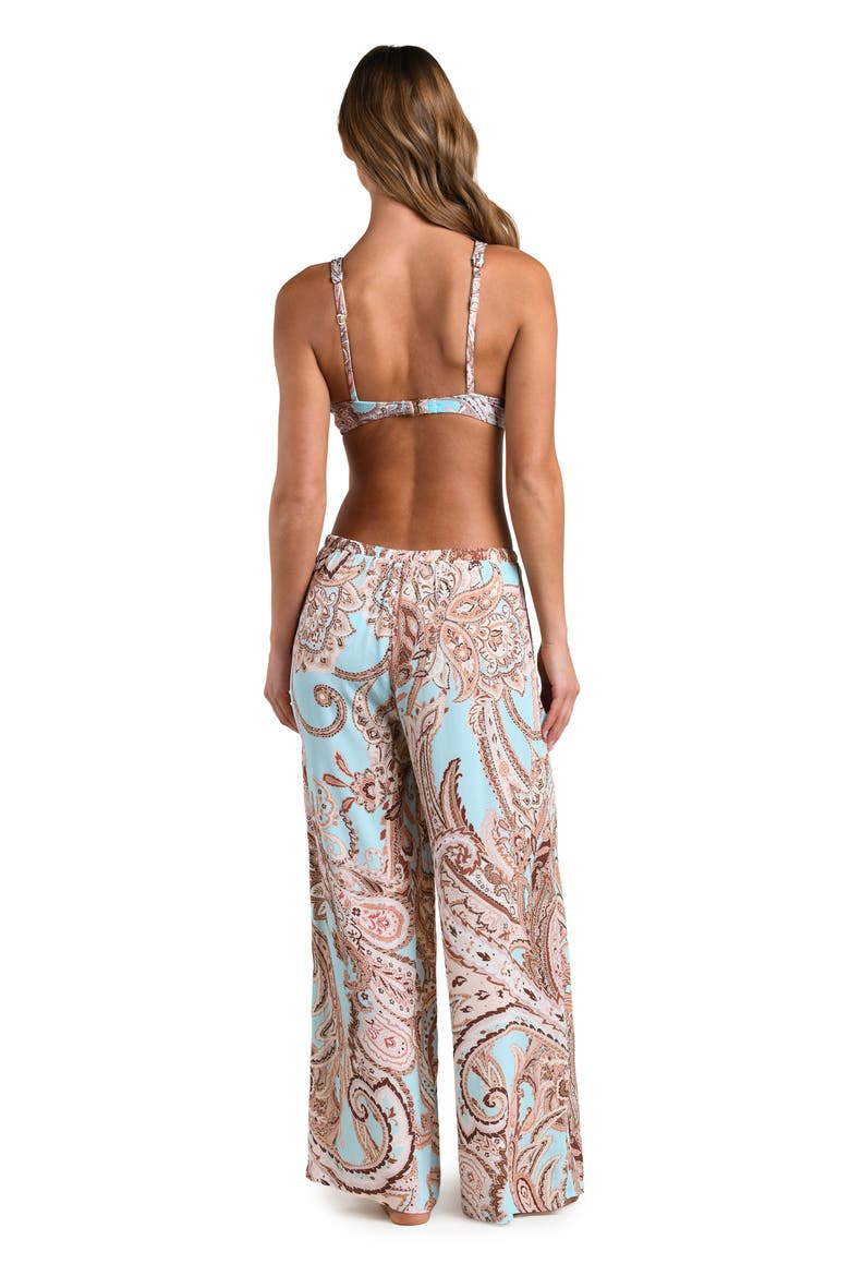 Traditional Paisley Cover-Up Pants, Alternate, color, BLUE MULTI