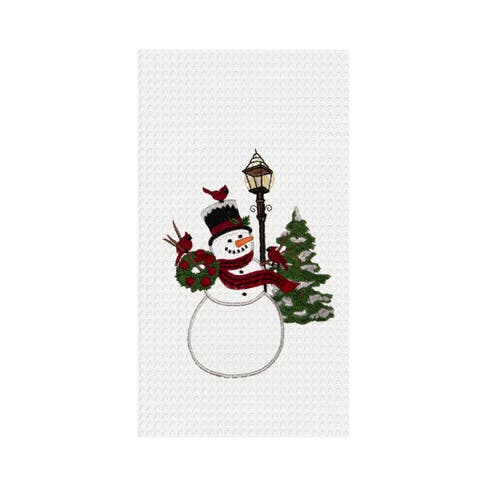 Snowman & Cardinals Towel