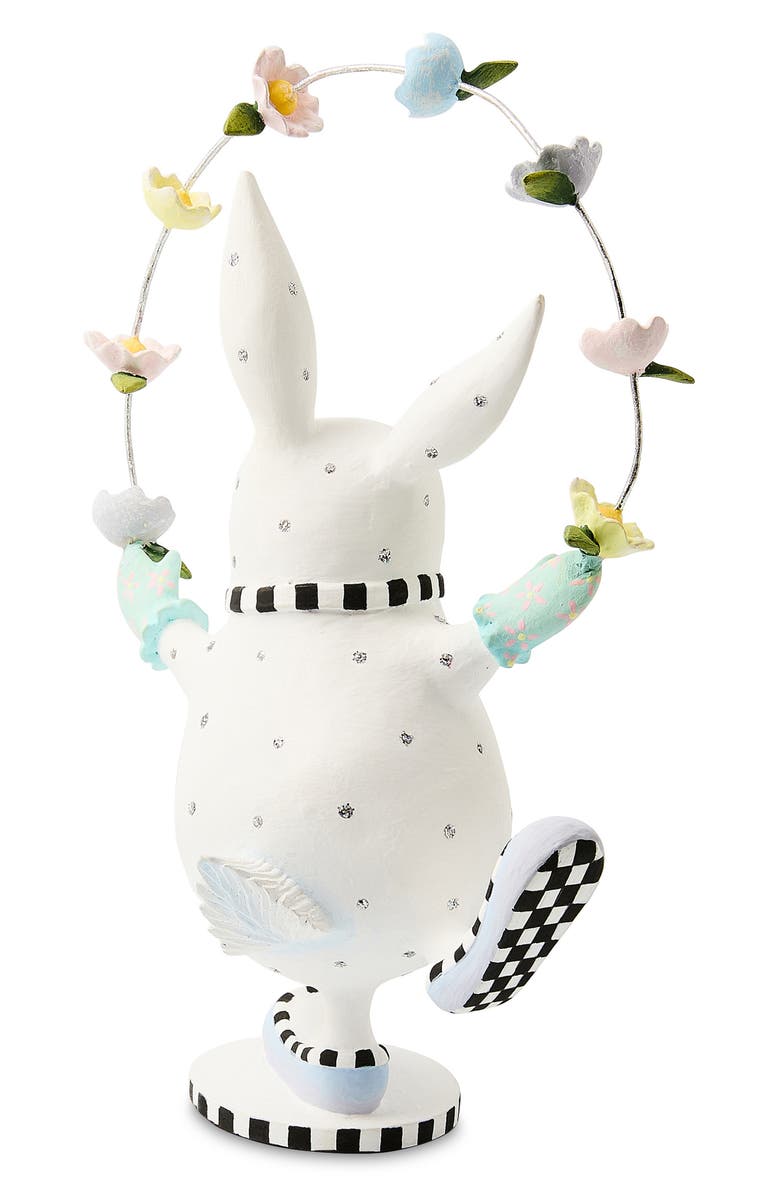 MACKENZIE CHILDS Patience Brewster Juggling Rabbit, Alternate, color, White