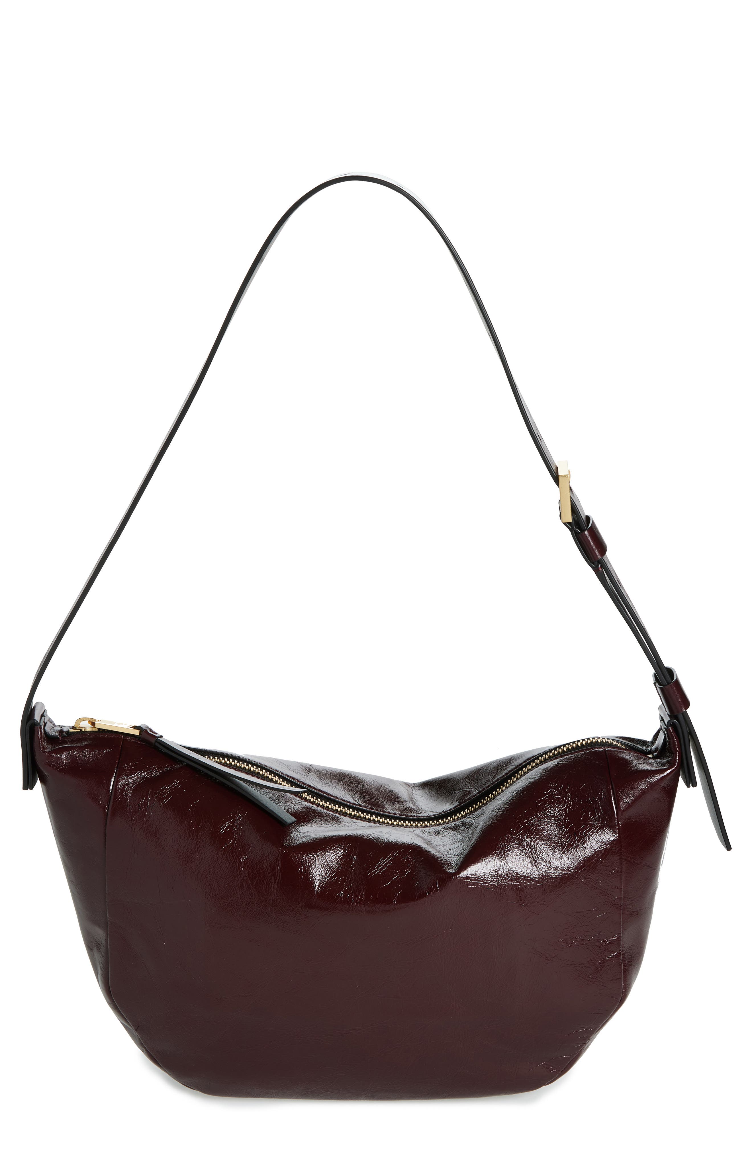 AllSaints Madea Leather Shoulder Bag, Alternate, color, 