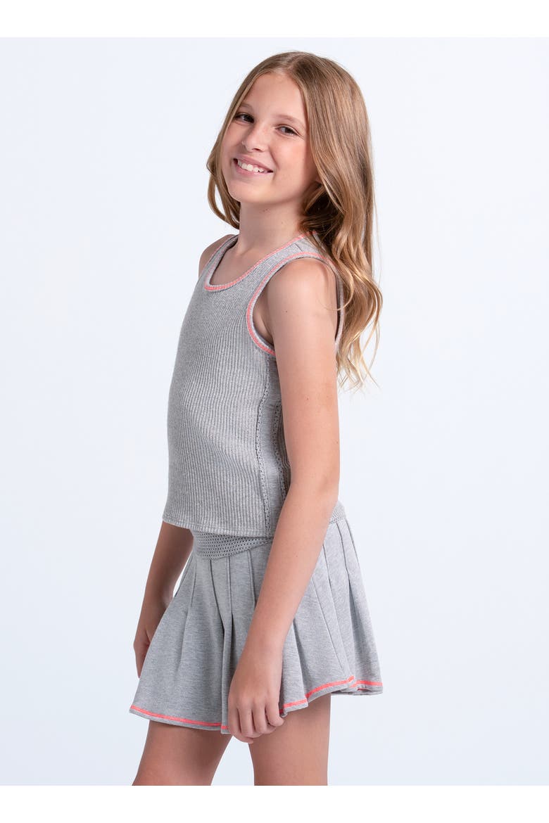 Girls' Chill Play Grey Tank, Alternate, color, Paris Pink