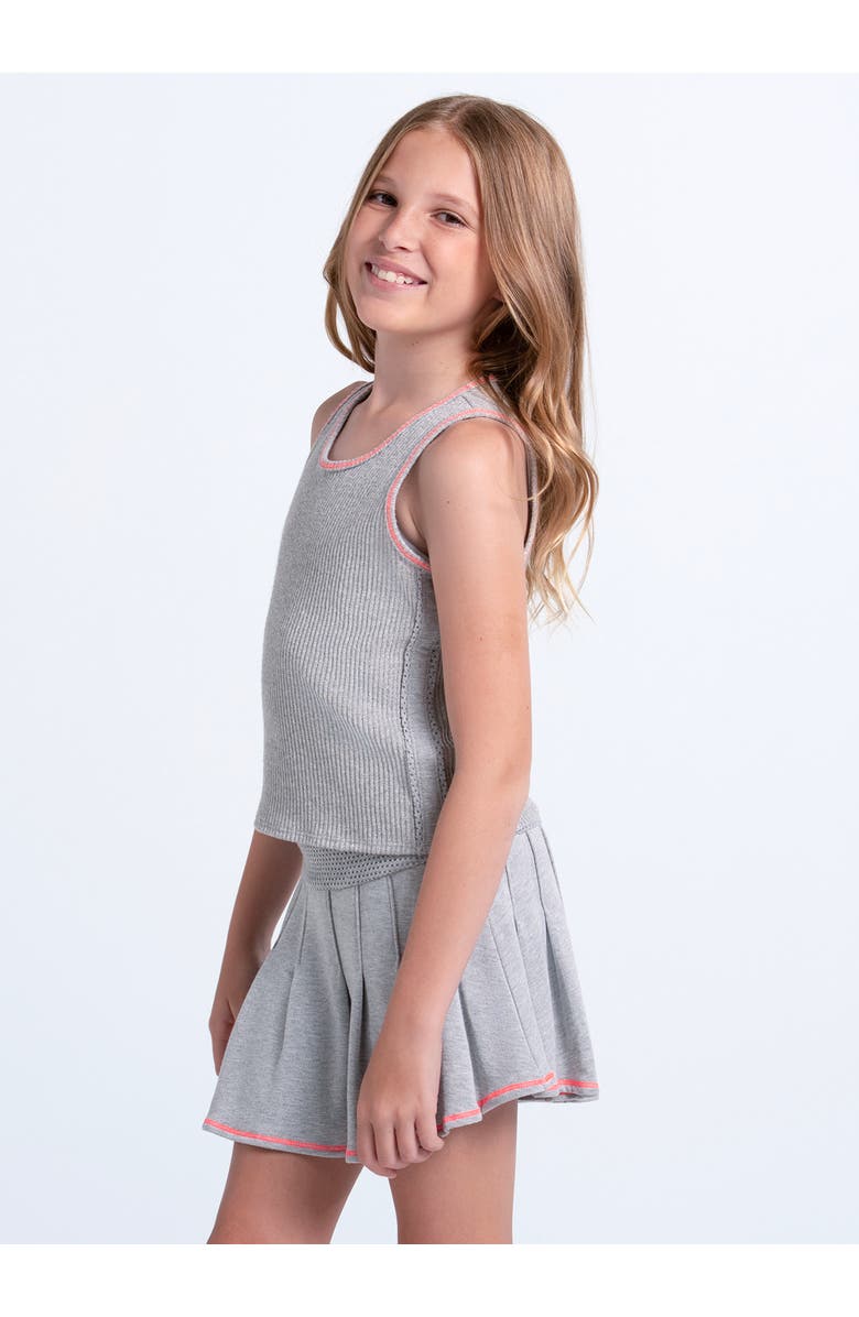 Lucky in Love Girls' Chill Play Grey Tank, Alternate, color, 