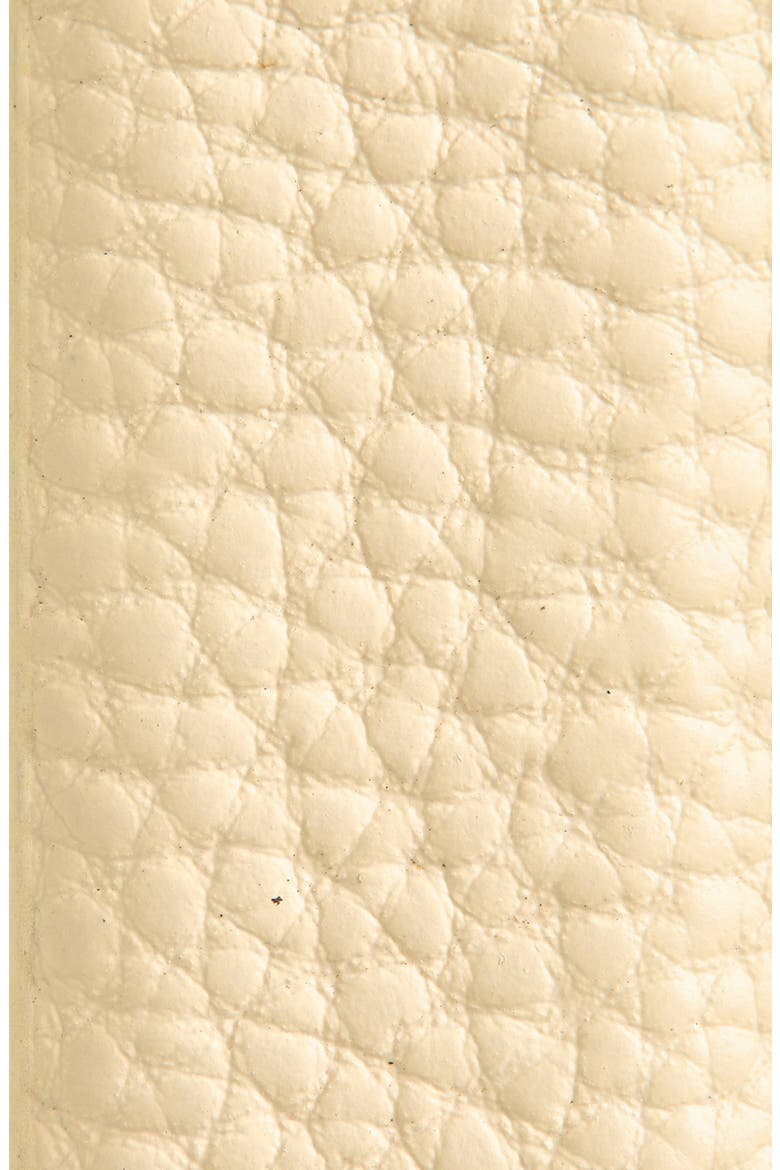 Janae Leather Belt, Alternate, color, IVORY- SILVER