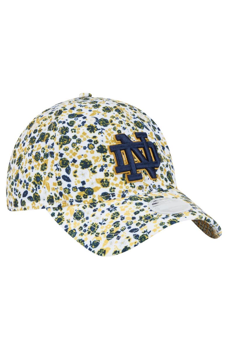 New Era Women's New Era  White Notre Dame Fighting Irish Blooming 9TWENTY Adjustable Hat, Alternate, color, 