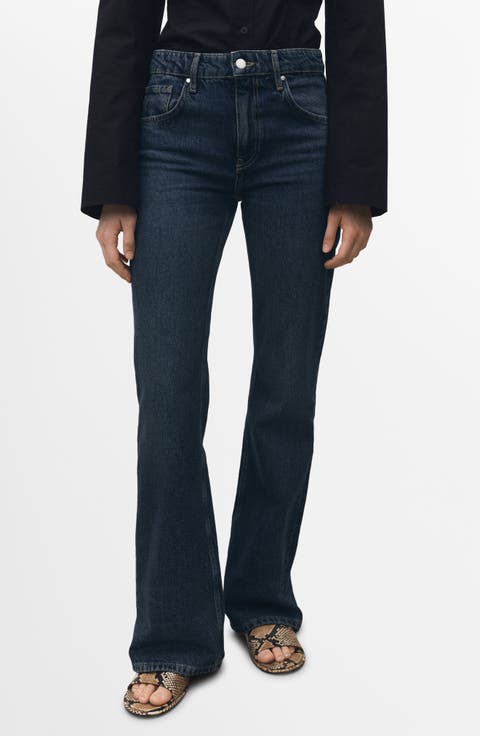 High Waist Flare Leg Jeans