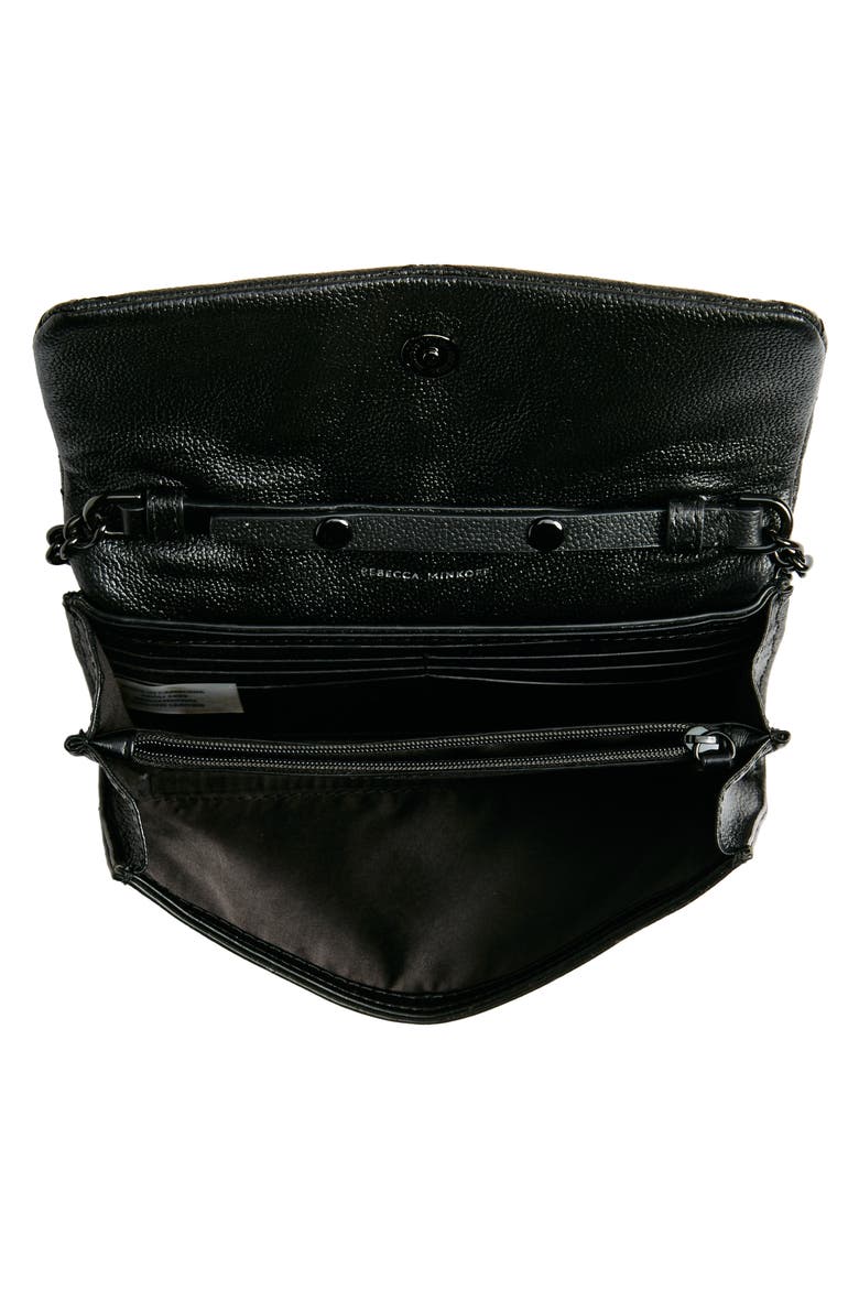 Edie Wallet on a Chain, Alternate, color, BLACK