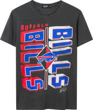 Junk Food Buffalo Bills Split Cotton Graphic T-Shirt