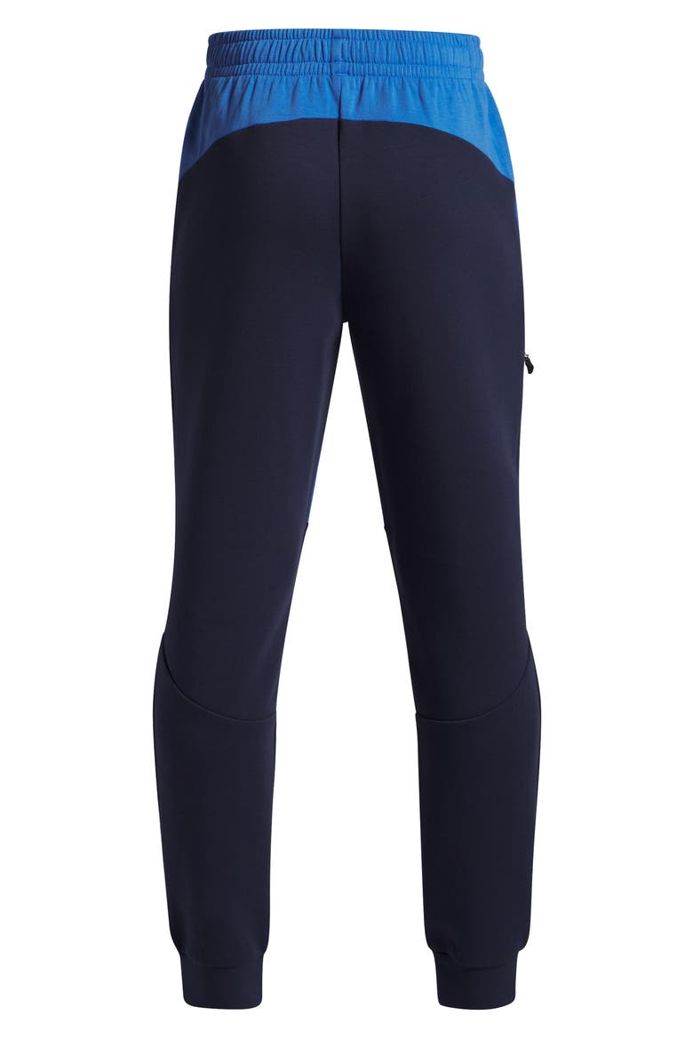 Kids' Unstoppable Fleece Joggers, Alternate, color, WASHED NAVY
