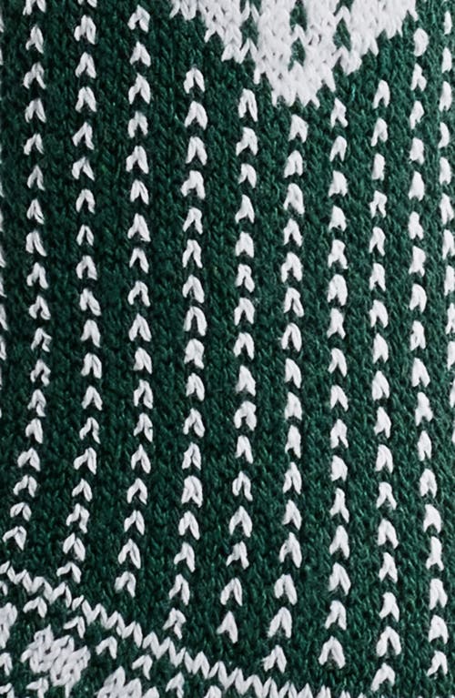 American Trench The Heart Recycled Cotton Blend Crew Socks In Forest