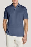Jack Victor Davis Cotton Blend Piqué Polo