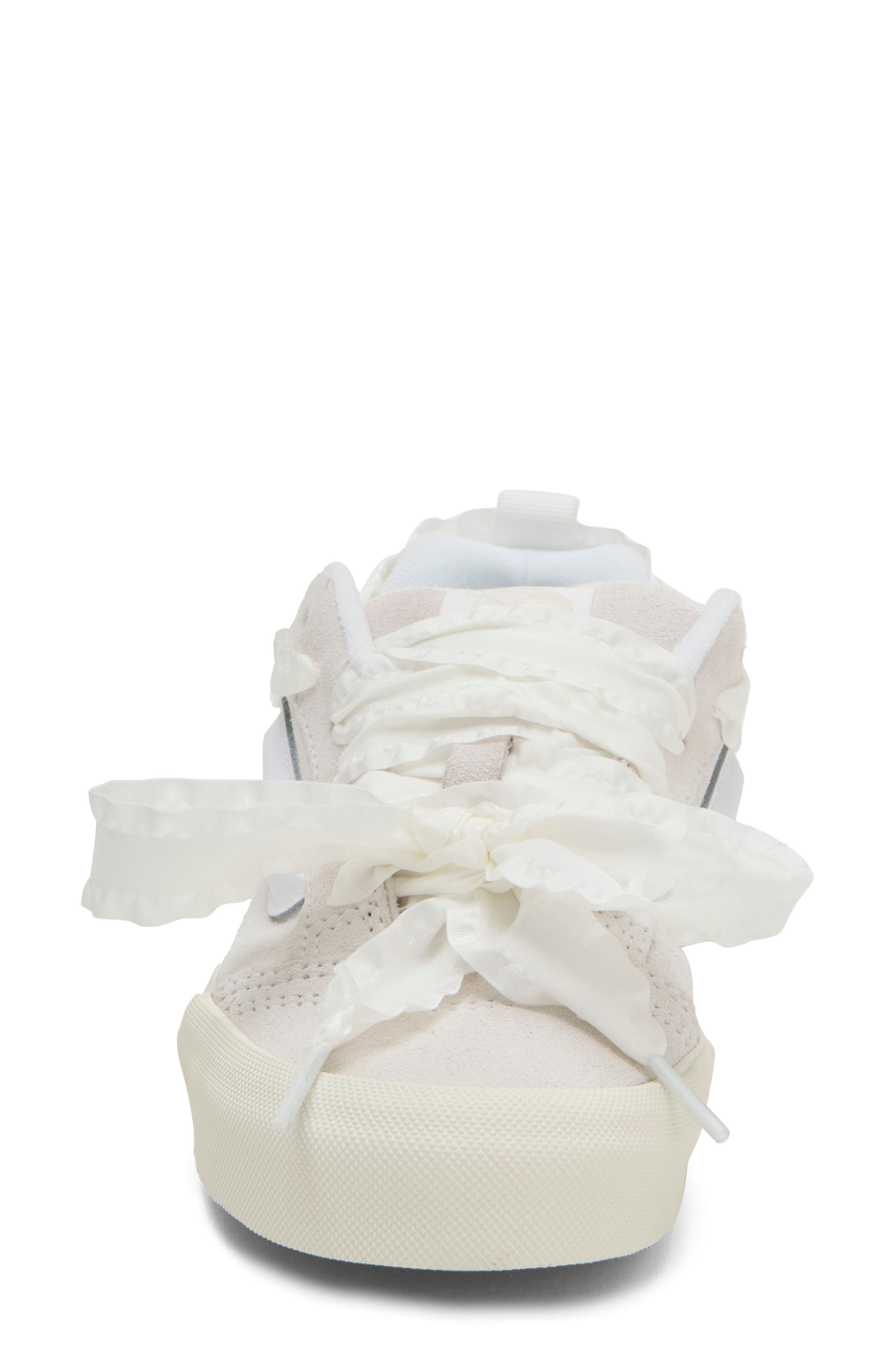 Knu Skool Laces Platform Sneaker, Alternate, color, BLANC DE BLANC